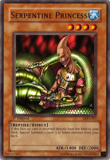 Serpentine Princess - Legacy of Darkness YuGiOh trading card
