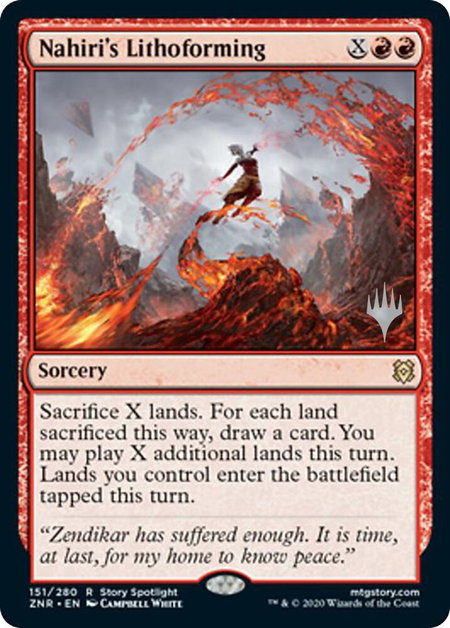 Nahiri's Lithoforming - Promo Pack: Zendikar Rising Magic: The Gathering trading card