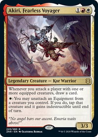 Akiri, Fearless Voyager - Promo Pack: Zendikar Rising (PPZNR) #220p - Rare Magic: The Gathering Trading Card