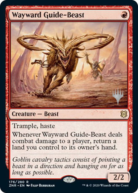 Wayward Guide-Beast - Promo Pack: Zendikar Rising Magic: The Gathering trading card
