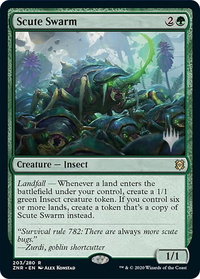 Scute Swarm - Promo Pack: Zendikar Rising (PPZNR) #203p - Rare Magic: The Gathering Trading Card