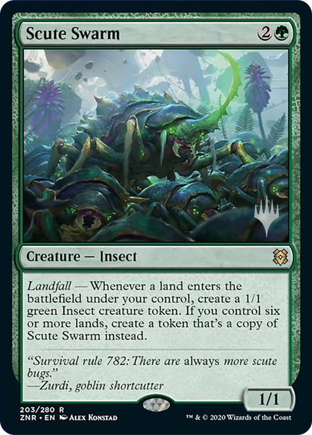 Scute Swarm - Promo Pack: Zendikar Rising Magic: The Gathering trading card
