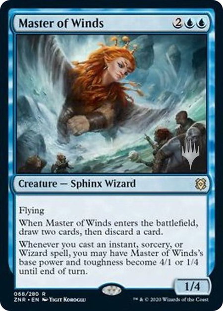 Master of Winds - Promo Pack: Zendikar Rising Magic: The Gathering trading card