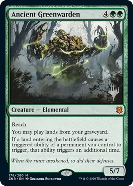 Ancient Greenwarden - Promo Pack: Zendikar Rising Magic: The Gathering trading card