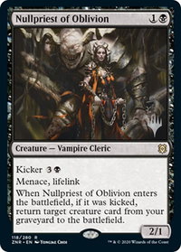 Nullpriest of Oblivion - Promo Pack: Zendikar Rising (PPZNR) #118p - Rare Magic: The Gathering Trading Card