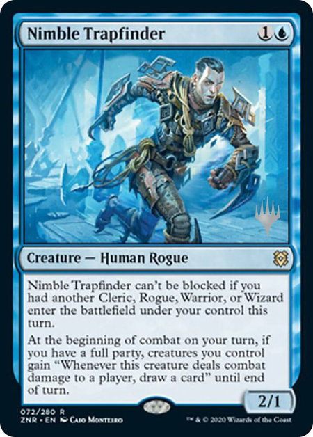 Nimble Trapfinder - Promo Pack: Zendikar Rising Magic: The Gathering trading card