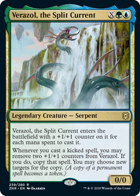 Verazol, the Split Current - Promo Pack: Zendikar Rising Magic: The Gathering trading card