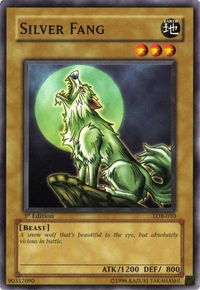 Silver Fang - The Legend of Blue Eyes White Dragon (LOB) #LOB-010 - Common / Short Print YuGiOh Trading Card