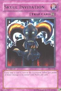 Skull Invitation trading card from Pharaoh's Servant Skull Invitation - Pharaoh's Servant YuGiOh trading card