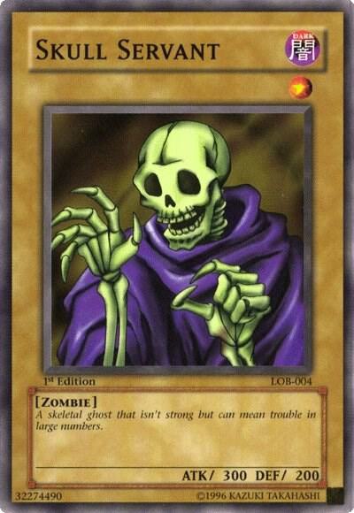 Skull Servant - The Legend of Blue Eyes White Dragon YuGiOh trading card