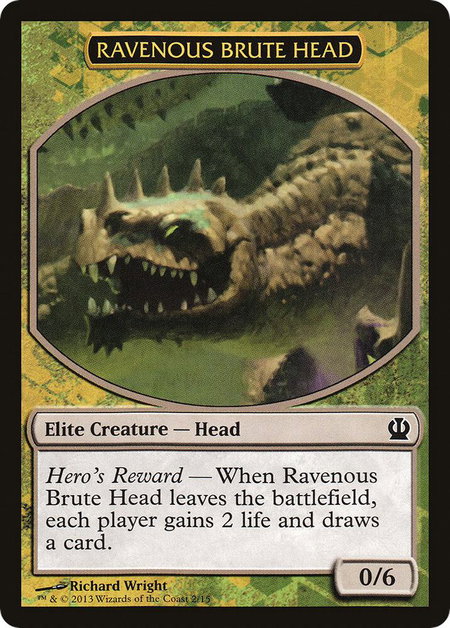 Ravenous Brute Head trading card from Hero's Path Promos Ravenous Brute Head - Hero's Path Promos Magic: The Gathering trading card