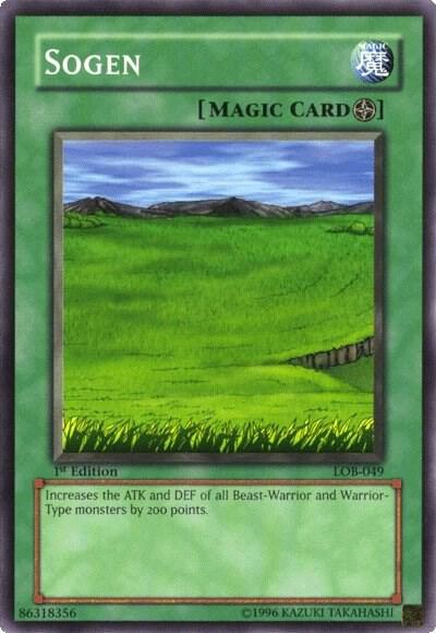 Sogen trading card from The Legend of Blue Eyes White Dragon Sogen - The Legend of Blue Eyes White Dragon YuGiOh trading card
