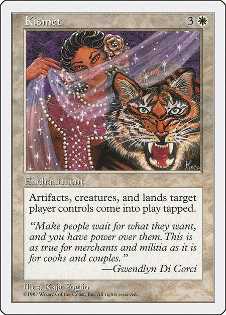 Kismet - Fifth Edition Magic: The Gathering trading card
