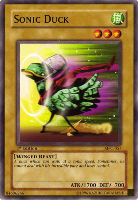 Sonic Duck - Magician's Force YuGiOh trading card