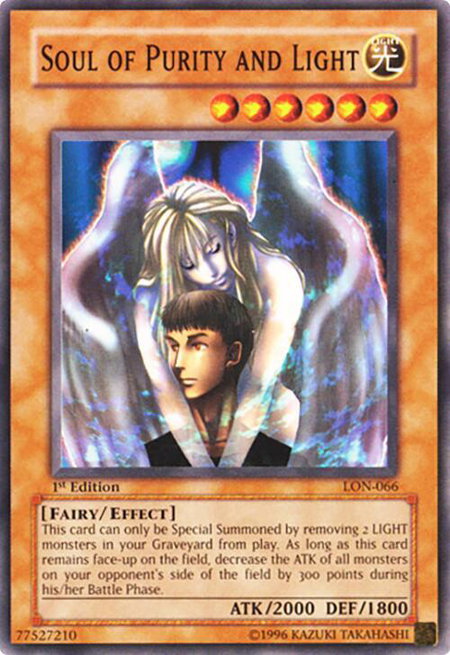 Soul of Purity and Light - Labyrinth of Nightmare YuGiOh trading card