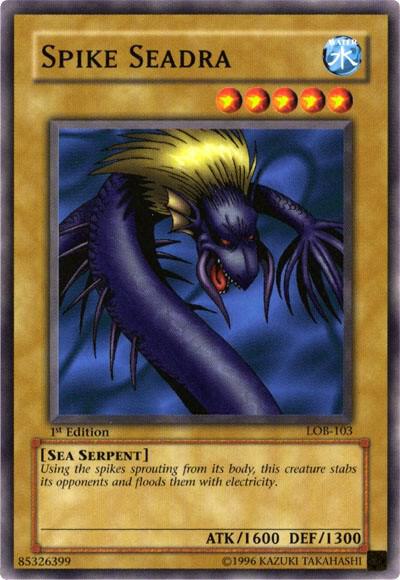 Spike Seadra - The Legend of Blue Eyes White Dragon YuGiOh trading card