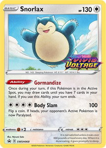 Snorlax - SWSH068 (Prerelease) - SWSH: Sword & Shield Promo Cards (SWSD) #SWSH068 - Promo Pokémon Trading Card