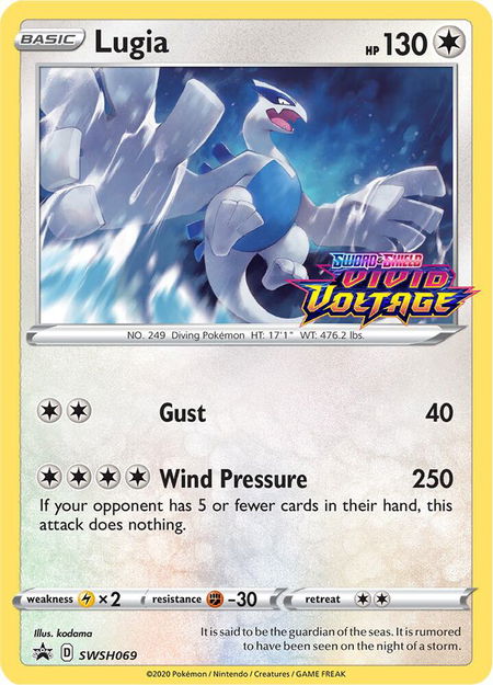 Lugia - SWSH069 (Prerelease) - SWSH: Sword & Shield Promo Cards Pokémon trading card
