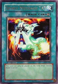 Spirit Message "A" - Labyrinth of Nightmare (LON) #LON-091 - Rare YuGiOh Trading Card