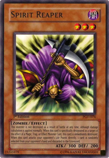Spirit Reaper trading card from Pharaonic Guardian Spirit Reaper - Pharaonic Guardian YuGiOh trading card