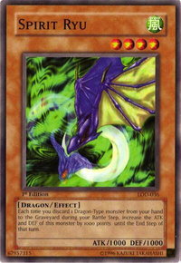 Spirit Ryu - Legacy of Darkness (LOD) #LOD-036 - Common / Short Print YuGiOh Trading Card