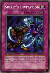 Spirit's Invitation - Legacy of Darkness (LOD) #LOD-095 - Common / Short Print YuGiOh Trading Card