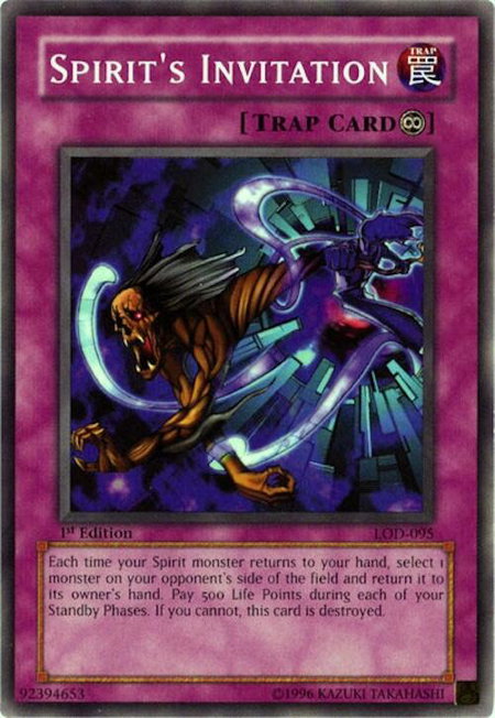 Spirit's Invitation - Legacy of Darkness YuGiOh trading card