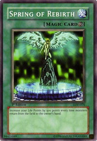 Spring of Rebirth - Legacy of Darkness (LOD) #LOD-076 - Common / Short Print YuGiOh Trading Card