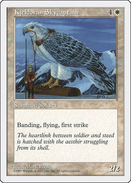 Kjeldoran Skycaptain - Fifth Edition Magic: The Gathering trading card
