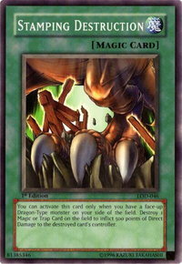 Stamping Destruction - Legacy of Darkness (LOD) #LOD-046 - Common / Short Print YuGiOh Trading Card