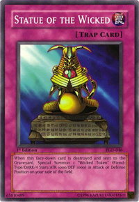 Statue of the Wicked - Pharaonic Guardian (PGD) #PGD-046 - Super Rare YuGiOh Trading Card