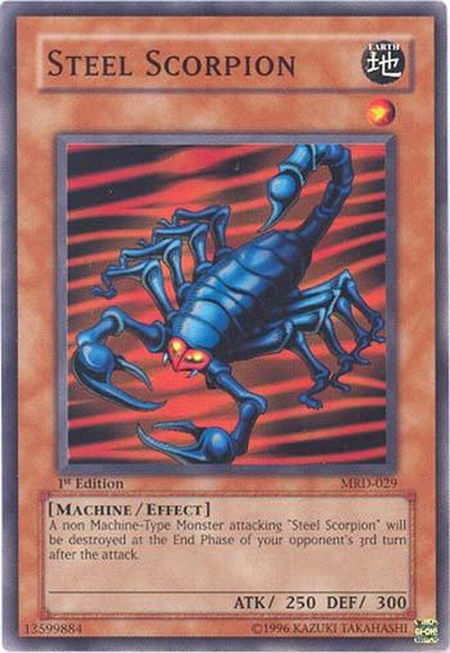 Steel Scorpion - Metal Raiders YuGiOh trading card
