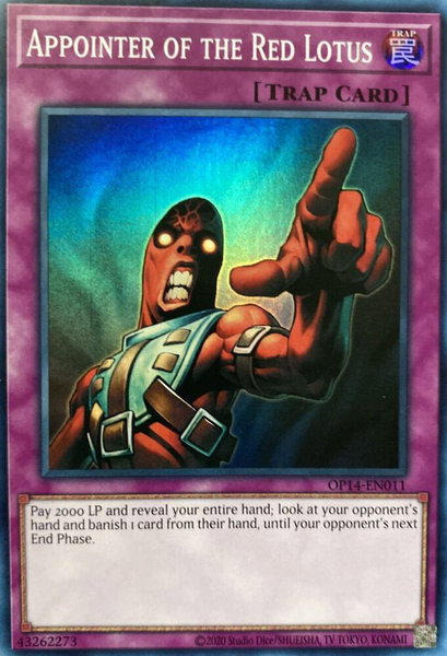 Appointer of the Red Lotus - OTS Tournament Pack 14 YuGiOh trading card