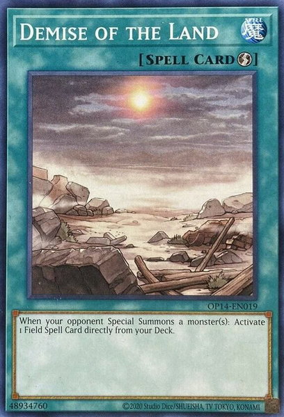 Demise of the Land - OTS Tournament Pack 14 YuGiOh trading card