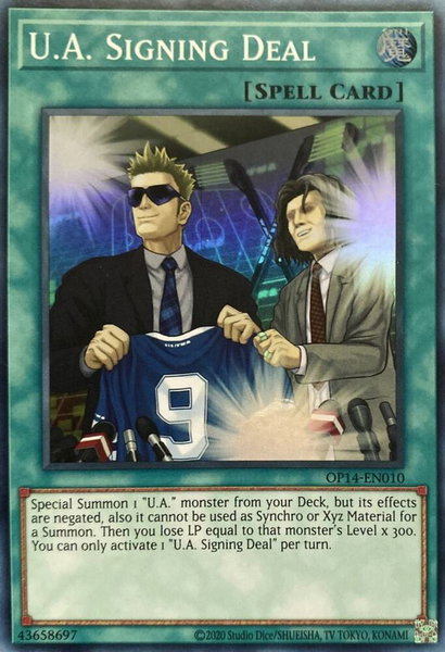 U.A. Signing Deal - OTS Tournament Pack 14 YuGiOh trading card