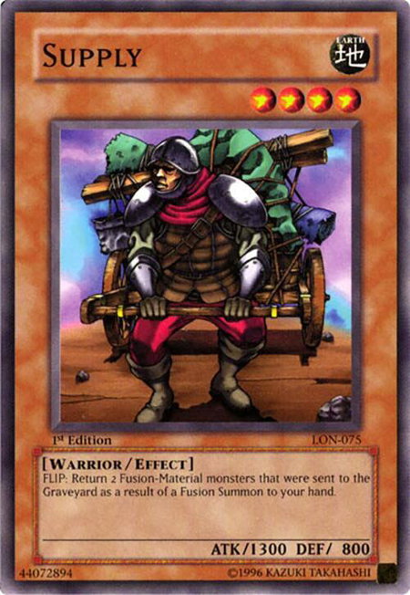 Supply trading card from Labyrinth of Nightmare Supply - Labyrinth of Nightmare YuGiOh trading card
