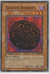 Tainted Wisdom - Metal Raiders (MRD) #MRD-081 - Common / Short Print YuGiOh Trading Card