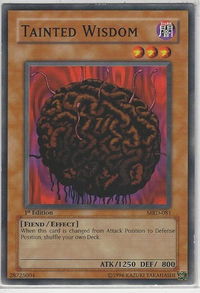 Tainted Wisdom - Metal Raiders (MRD) #MRD-081 - Common / Short Print YuGiOh Trading Card