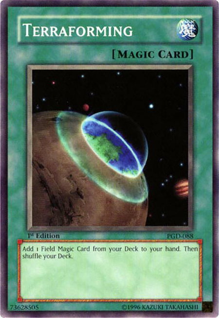 Terraforming trading card from Pharaonic Guardian Terraforming - Pharaonic Guardian YuGiOh trading card