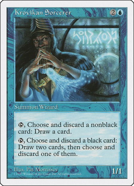 Krovikan Sorcerer - Fifth Edition Magic: The Gathering trading card