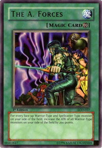 The A. Forces - Legacy of Darkness (LOD) #LOD-027 - Rare YuGiOh Trading Card