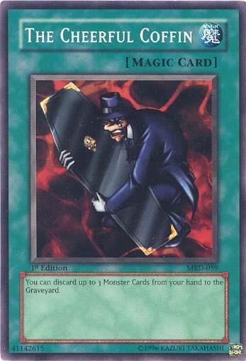 The Cheerful Coffin - Metal Raiders YuGiOh trading card