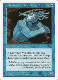 Labyrinth Minotaur - Fifth Edition (5ED) #97 - Common Magic: The Gathering Trading Card