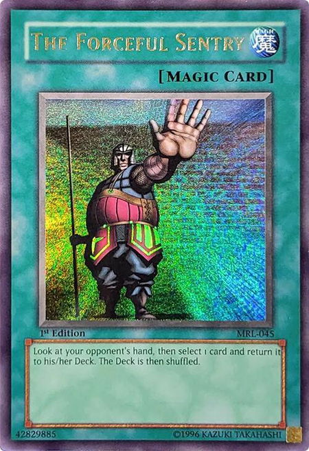 The Forceful Sentry - Magic Ruler YuGiOh trading card
