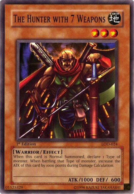 The Hunter with 7 Weapons - Legacy of Darkness YuGiOh trading card