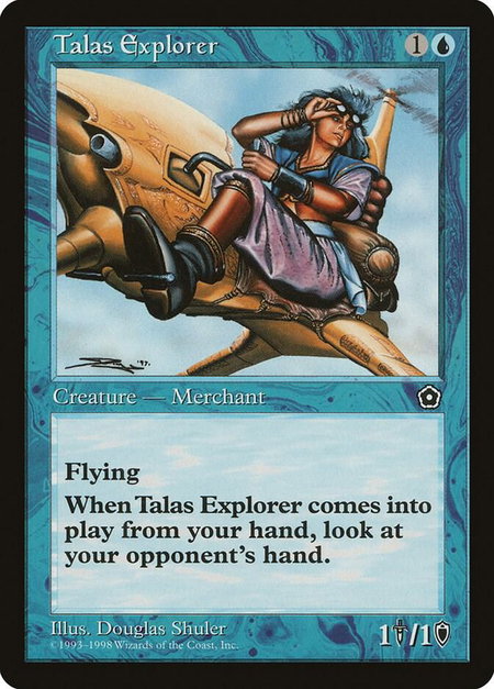 Talas Explorer - Portal Second Age Magic: The Gathering trading card