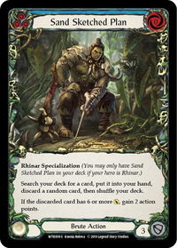 Sand Sketched Plan - Welcome to Rathe (WTR) #WTR009 - Super Rare Flesh and Blood Trading Card