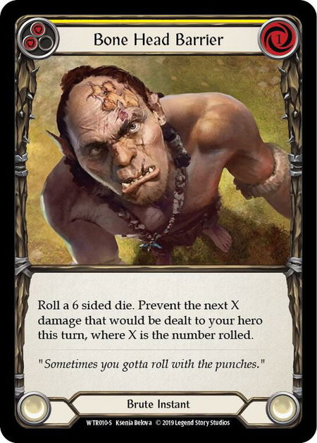 Bone Head Barrier - Welcome to Rathe Flesh and Blood trading card