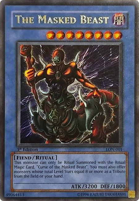 The Masked Beast - Labyrinth of Nightmare YuGiOh trading card