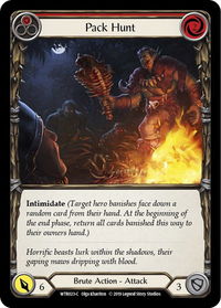 Pack Hunt (Red) - Welcome to Rathe (WTR) #WTR023 - Common Flesh and Blood Trading Card